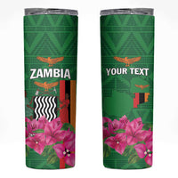 Personalized Zambia Skinny Tumbler Icitungu ca Zambia Bougainvillea - Wonder Print Shop