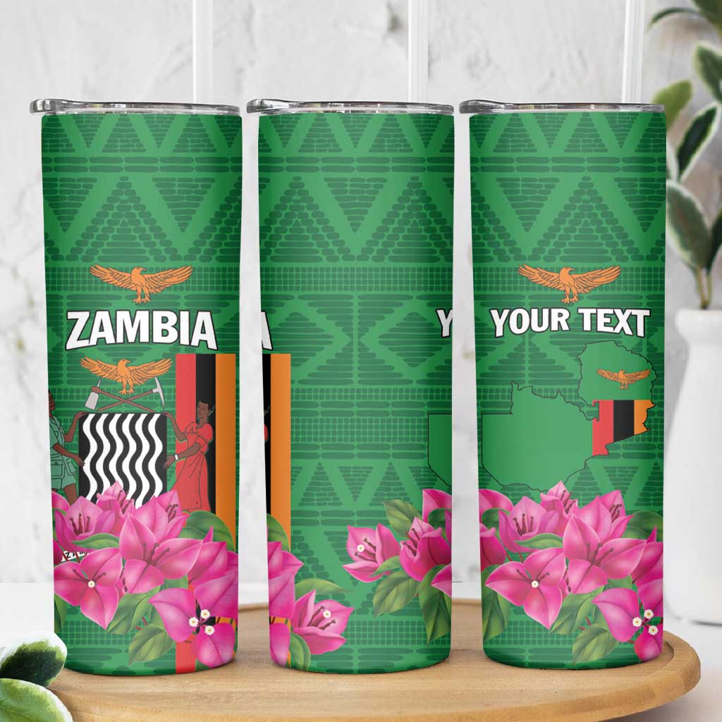 Personalized Zambia Skinny Tumbler Icitungu ca Zambia Bougainvillea - Wonder Print Shop