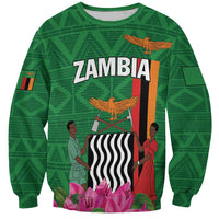 Personalized Zambia Sweatshirt Icitungu ca Zambia Bougainvillea - Wonder Print Shop