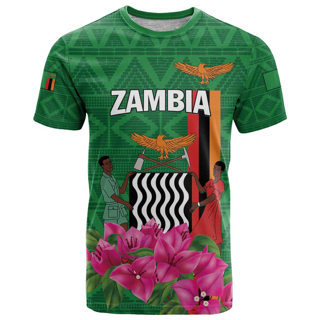 Personalized Zambia T Shirt Icitungu ca Zambia Bougainvillea - Wonder Print Shop