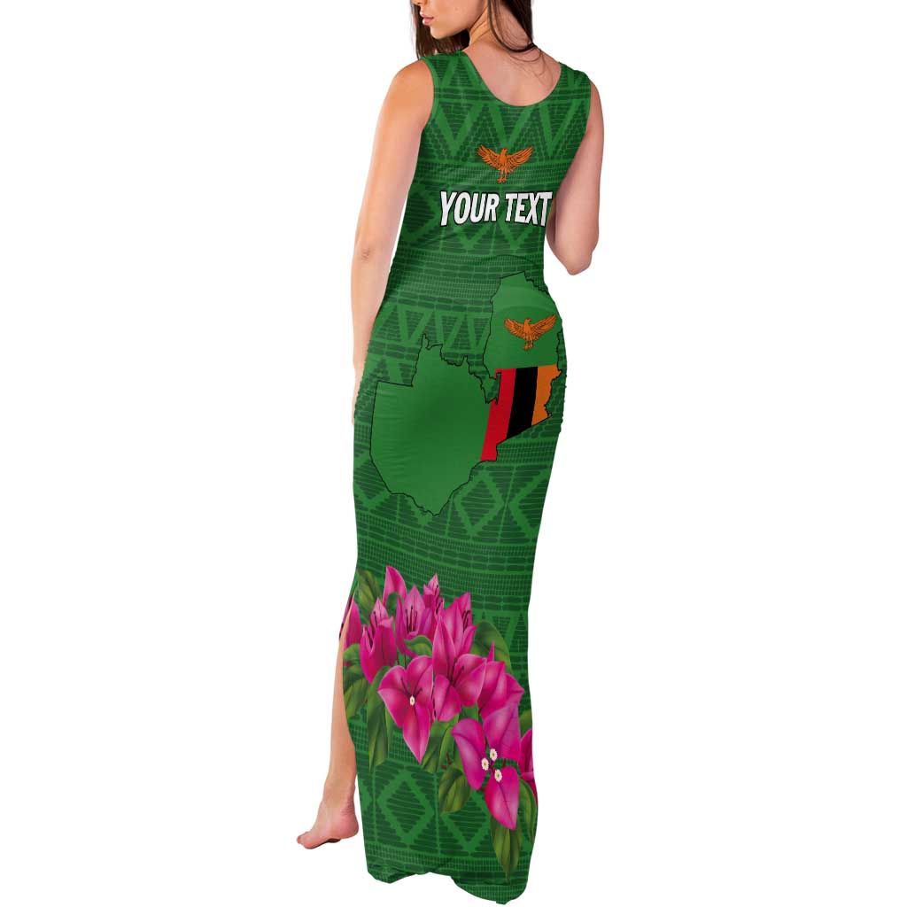 Personalized Zambia Tank Maxi Dress Icitungu ca Zambia Bougainvillea - Wonder Print Shop