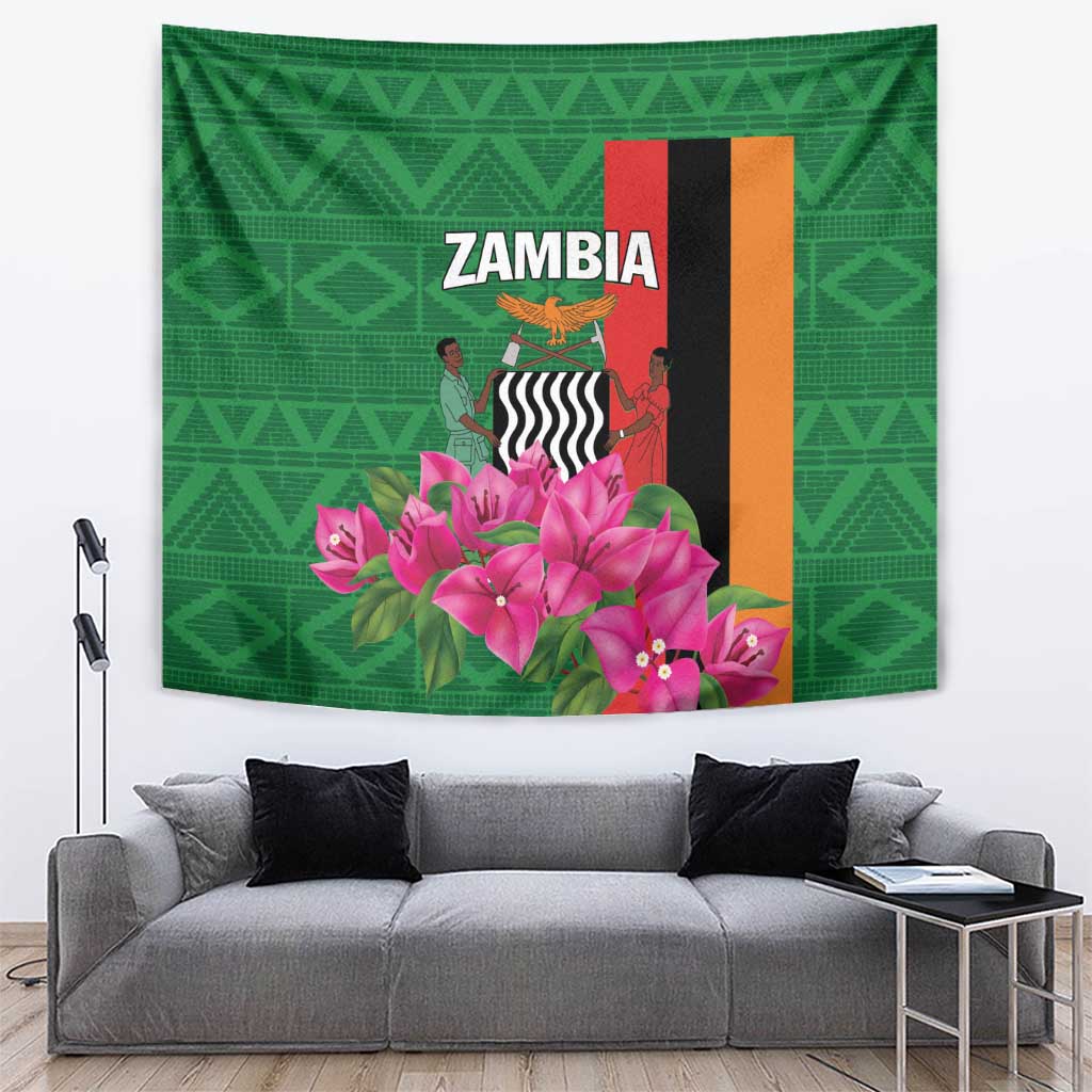 Zambia Tapestry Icitungu ca Zambia Bougainvillea - Wonder Print Shop