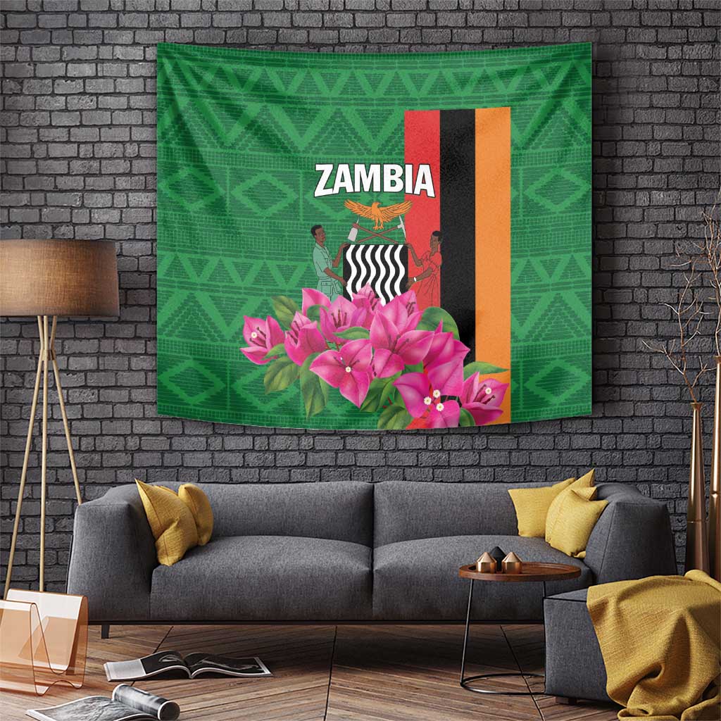 Zambia Tapestry Icitungu ca Zambia Bougainvillea - Wonder Print Shop