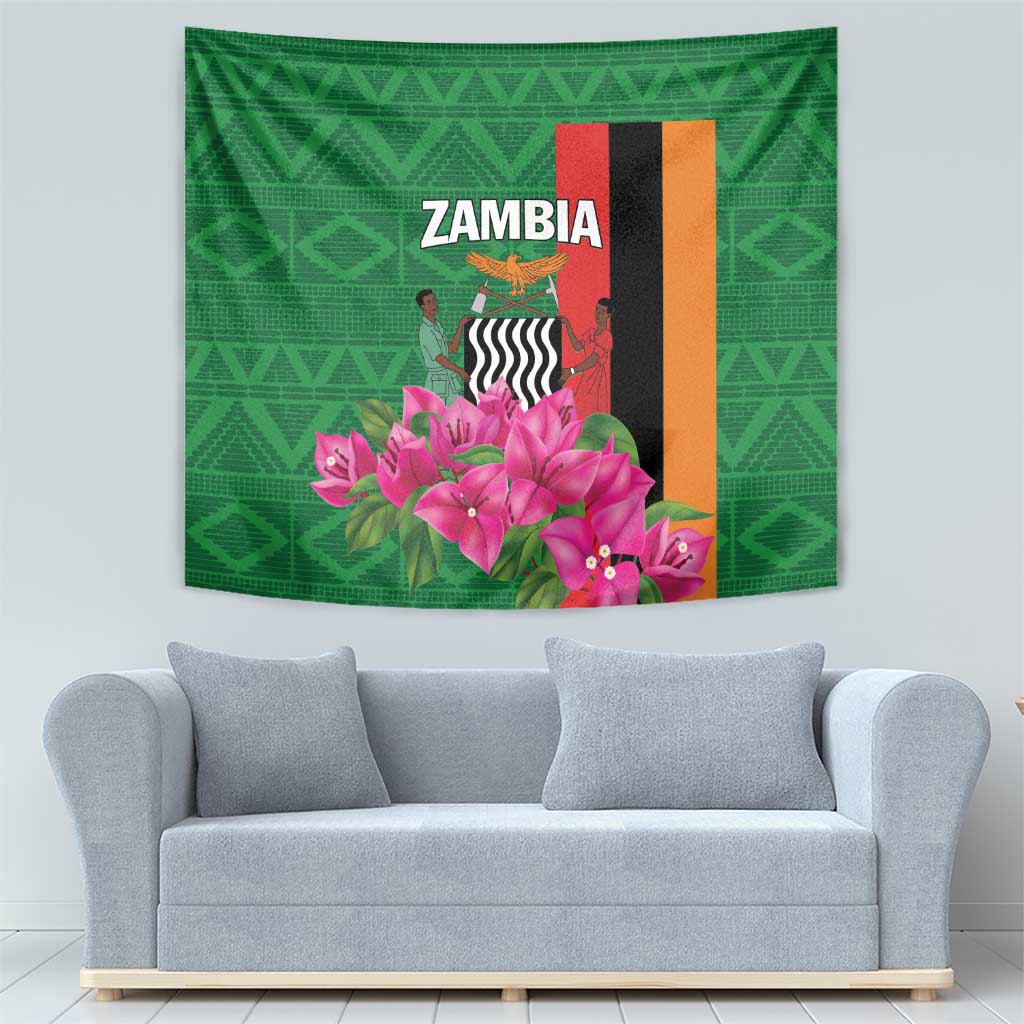 Zambia Tapestry Icitungu ca Zambia Bougainvillea - Wonder Print Shop