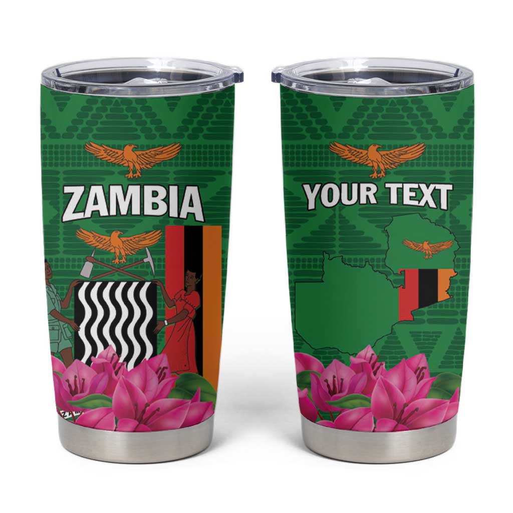 Personalized Zambia Tumbler Cup Icitungu ca Zambia Bougainvillea - Wonder Print Shop