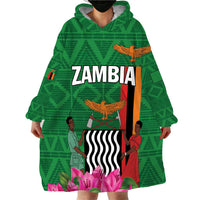 Personalized Zambia Wearable Blanket Hoodie Icitungu ca Zambia Bougainvillea - Wonder Print Shop