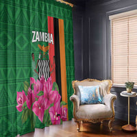 Zambia Window Curtain Icitungu ca Zambia Bougainvillea - Wonder Print Shop