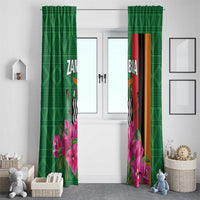 Zambia Window Curtain Icitungu ca Zambia Bougainvillea - Wonder Print Shop
