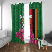 Zambia Window Curtain Icitungu ca Zambia Bougainvillea - Wonder Print Shop