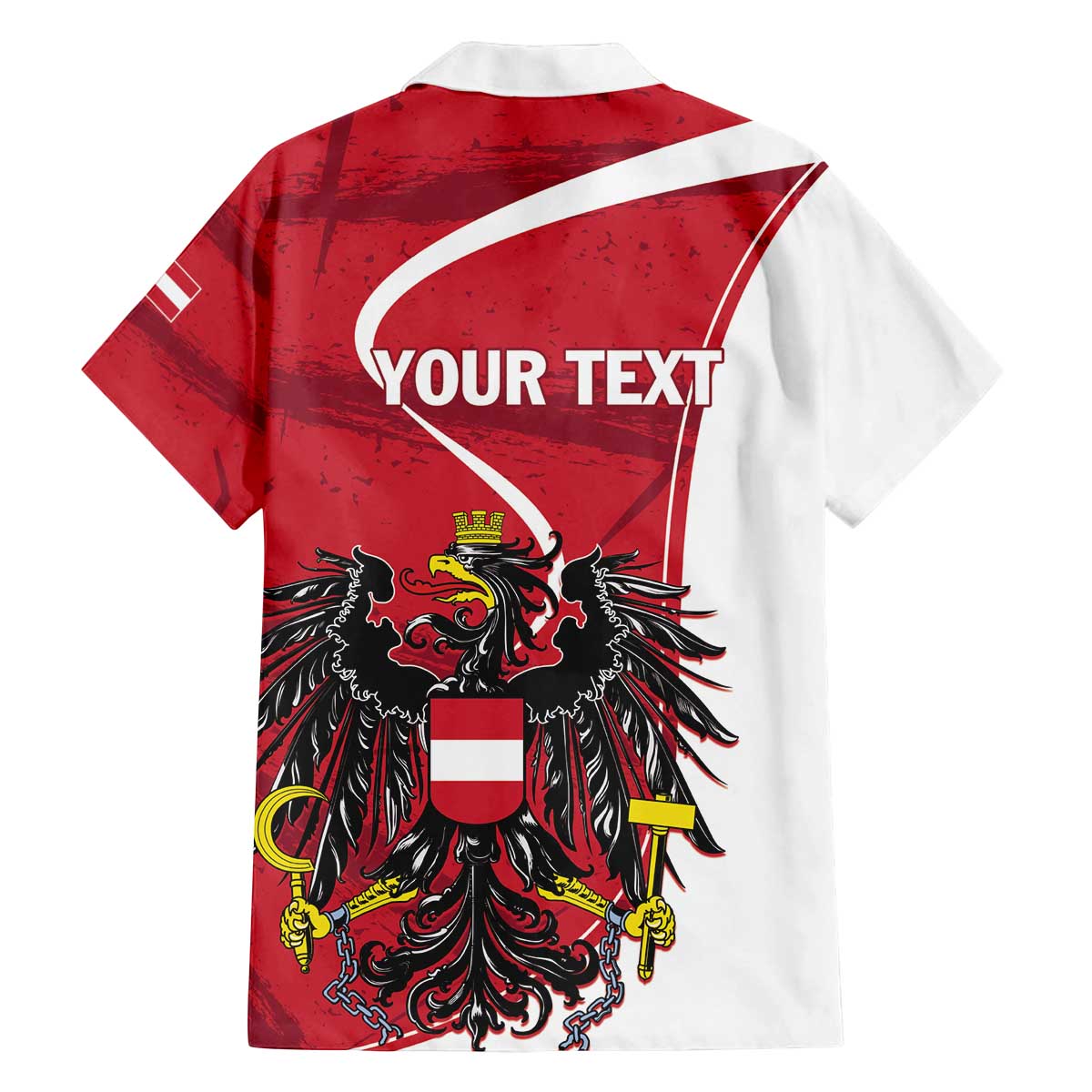 Personalized Austria National Day Family Matching Puletasi and Hawaiian Shirt Republik Osterreich Black Eagle - Wonder Print Shop