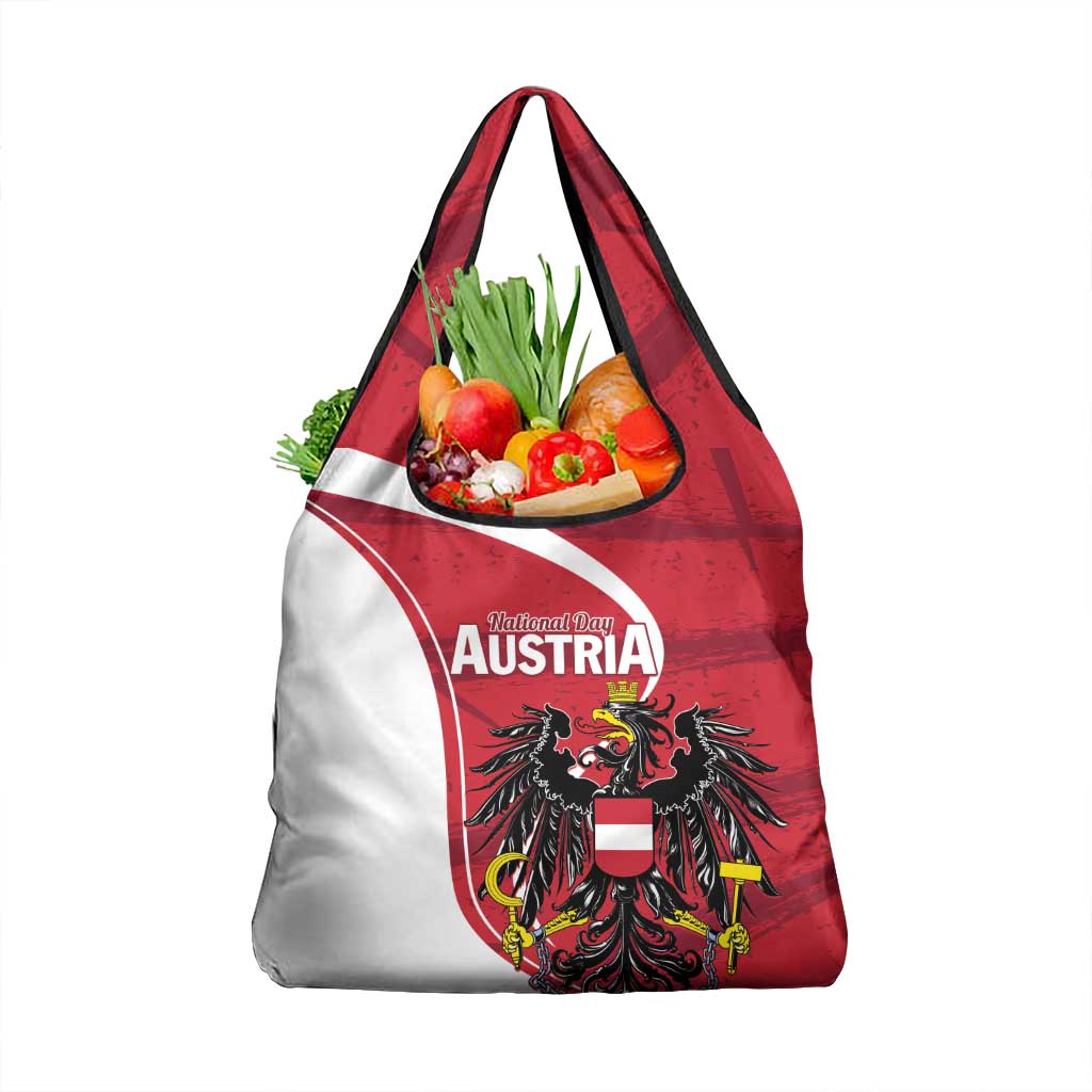Austria National Day Grocery Bag Republik Osterreich Black Eagle