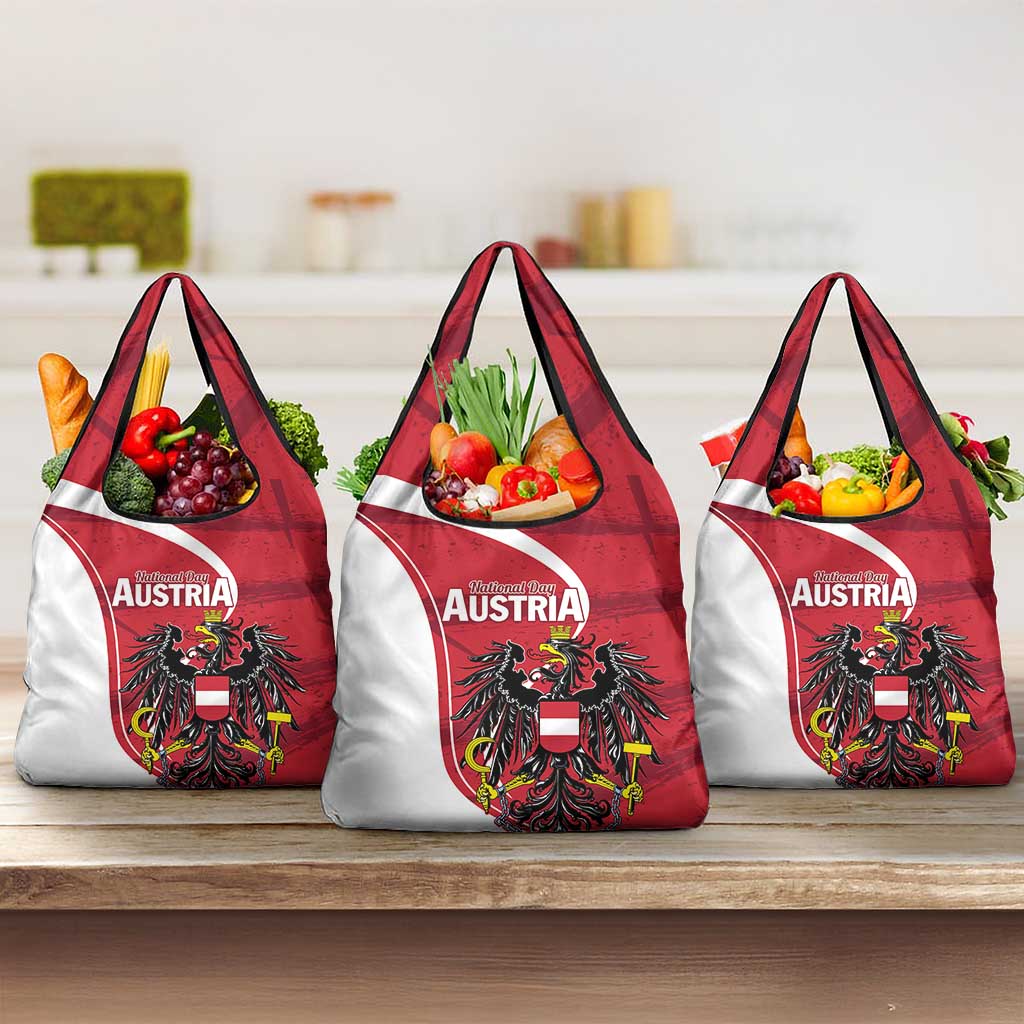 Austria National Day Grocery Bag Republik Osterreich Black Eagle