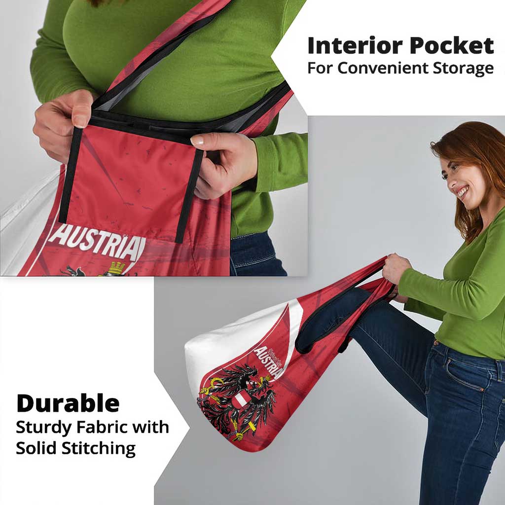 Austria National Day Grocery Bag Republik Osterreich Black Eagle