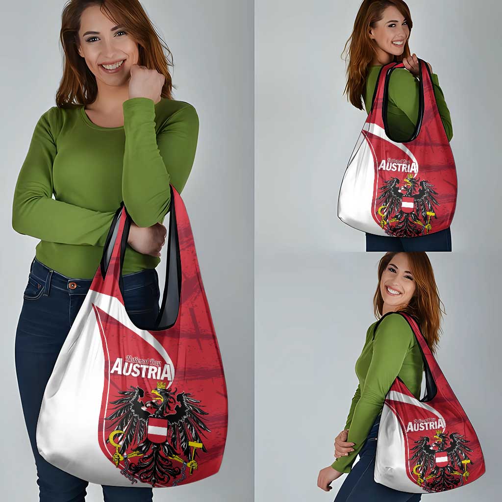 Austria National Day Grocery Bag Republik Osterreich Black Eagle