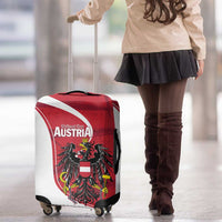 Austria National Day Luggage Cover Republik Osterreich Black Eagle - Wonder Print Shop