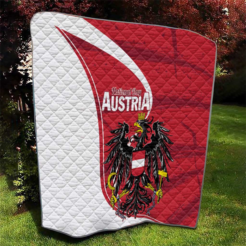 Austria National Day Quilt Republik Osterreich Black Eagle - Wonder Print Shop