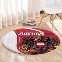 Austria National Day Round Carpet Republik Osterreich Black Eagle