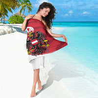 Austria National Day Sarong Republik Osterreich Black Eagle - Wonder Print Shop