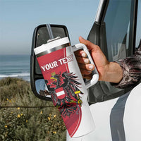 Personalized Austria National Day Tumbler With Handle Republik Osterreich Black Eagle - Wonder Print Shop