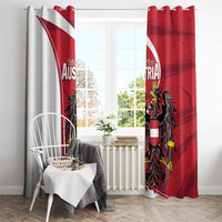 Austria National Day Window Curtain Republik Osterreich Black Eagle - Wonder Print Shop