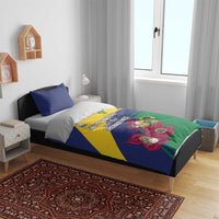 Saint Vincent and the Grenadines Bedding Set Pax et Justitia Cannonball Flower - Wonder Print Shop