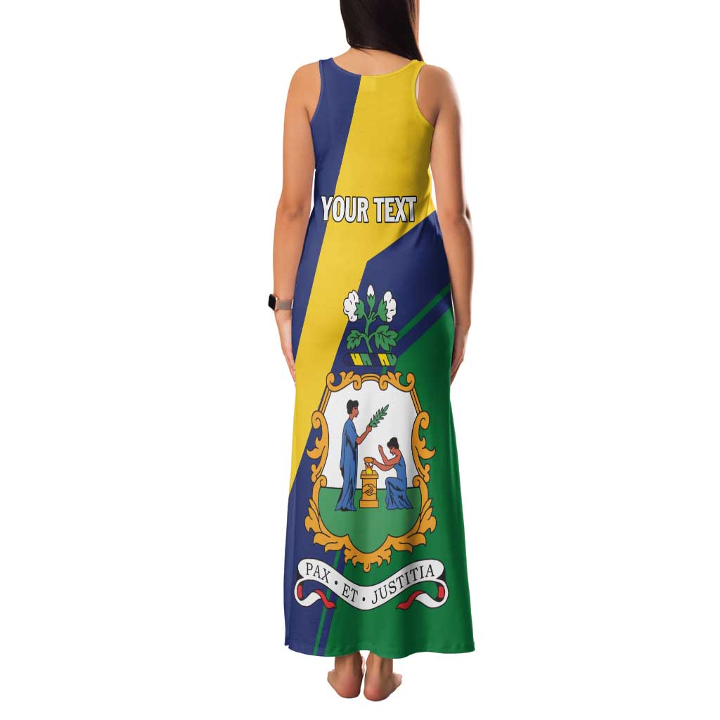 Personalized Saint Vincent and the Grenadines Family Matching Tank Maxi Dress and Hawaiian Shirt Pax et Justitia Cannonball Flower - Wonder Print Shop