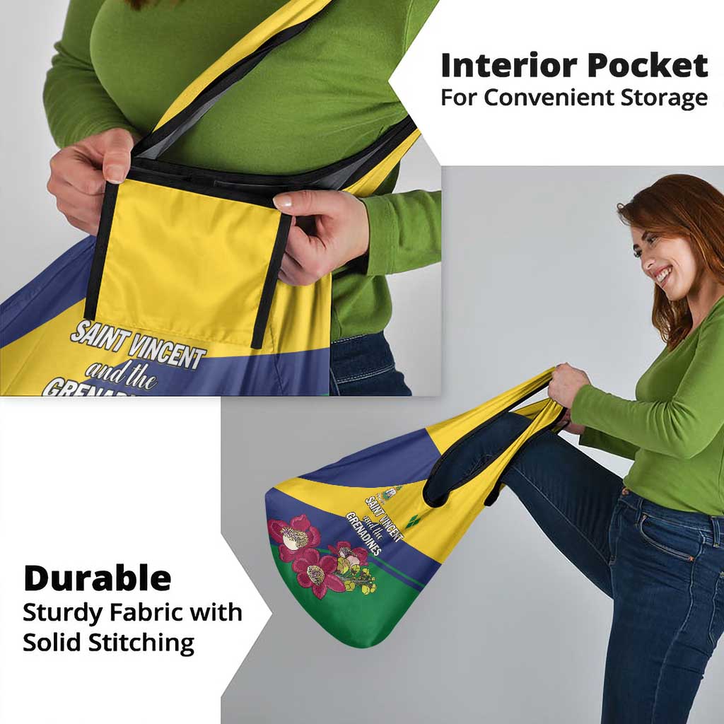 Saint Vincent and the Grenadines Grocery Bag Pax et Justitia Cannonball Flower