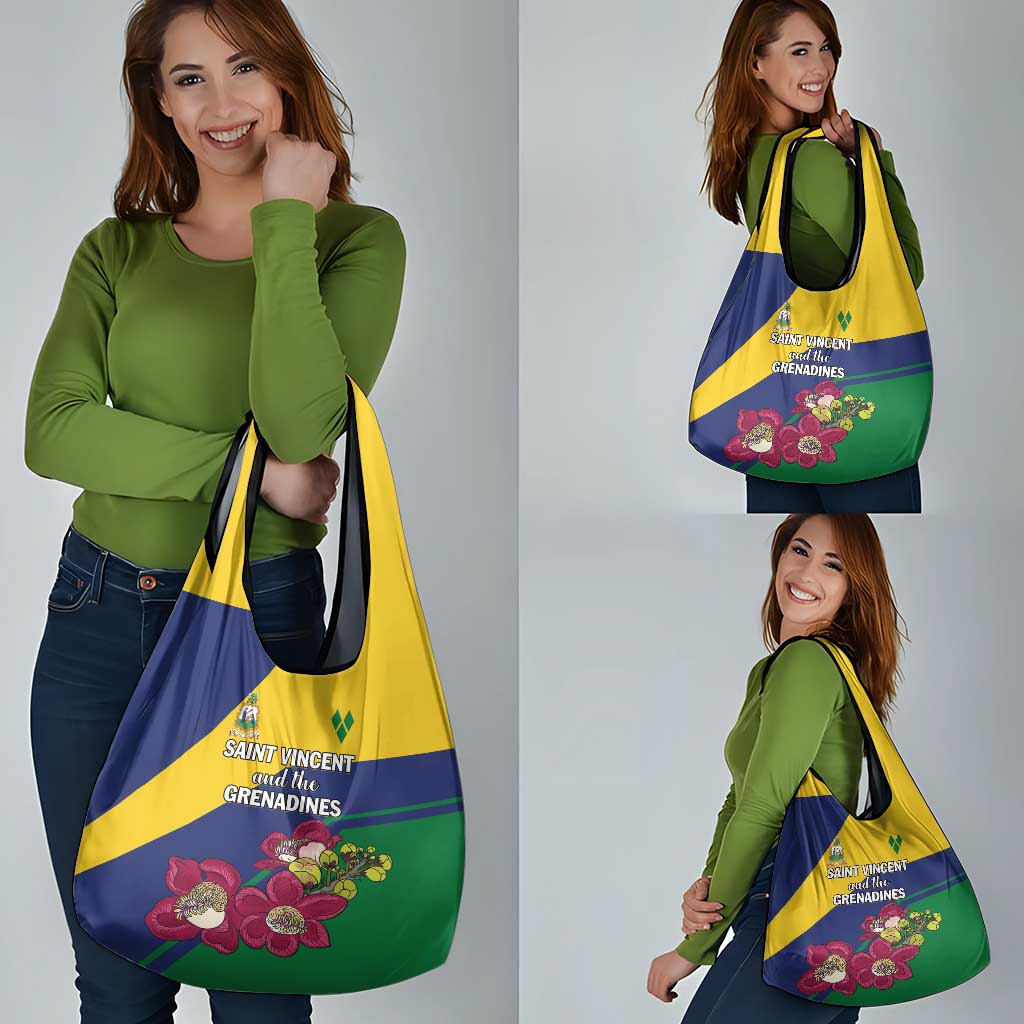 Saint Vincent and the Grenadines Grocery Bag Pax et Justitia Cannonball Flower