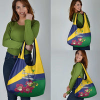 Saint Vincent and the Grenadines Grocery Bag Pax et Justitia Cannonball Flower