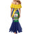 Personalized Saint Vincent and the Grenadines Mermaid Dress Pax et Justitia Cannonball Flower - Wonder Print Shop