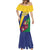 Personalized Saint Vincent and the Grenadines Mermaid Dress Pax et Justitia Cannonball Flower - Wonder Print Shop