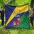 Saint Vincent and the Grenadines Quilt Pax et Justitia Cannonball Flower - Wonder Print Shop
