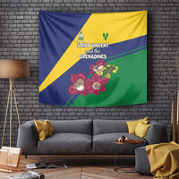 Saint Vincent and the Grenadines Tapestry Pax et Justitia Cannonball Flower - Wonder Print Shop