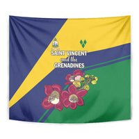 Saint Vincent and the Grenadines Tapestry Pax et Justitia Cannonball Flower - Wonder Print Shop