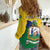 Personalized Saint Vincent and the Grenadines Women Casual Shirt Pax et Justitia Cannonball Flower - Wonder Print Shop