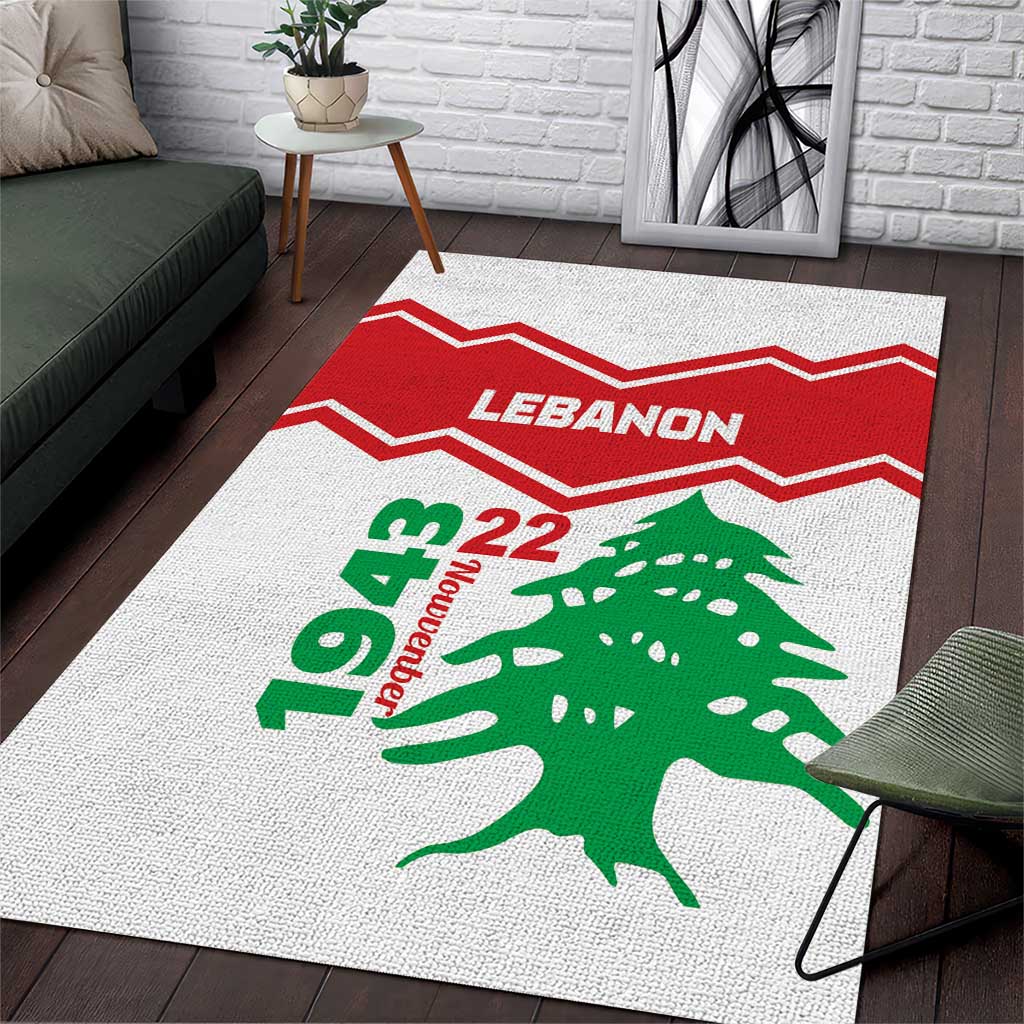 Lebanon Independence Day Area Rug Cedrus libani - Wonder Print Shop