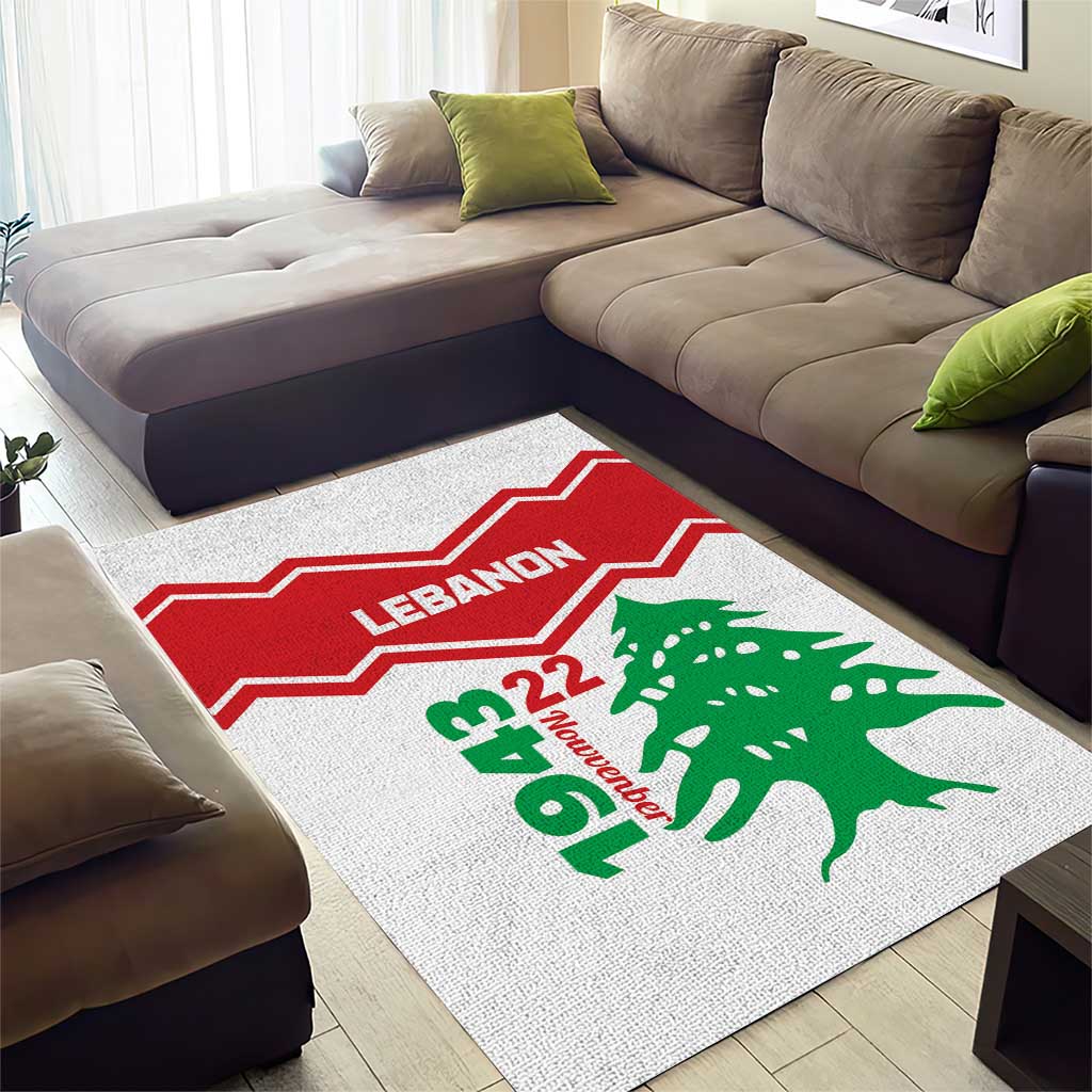 Lebanon Independence Day Area Rug Cedrus libani - Wonder Print Shop
