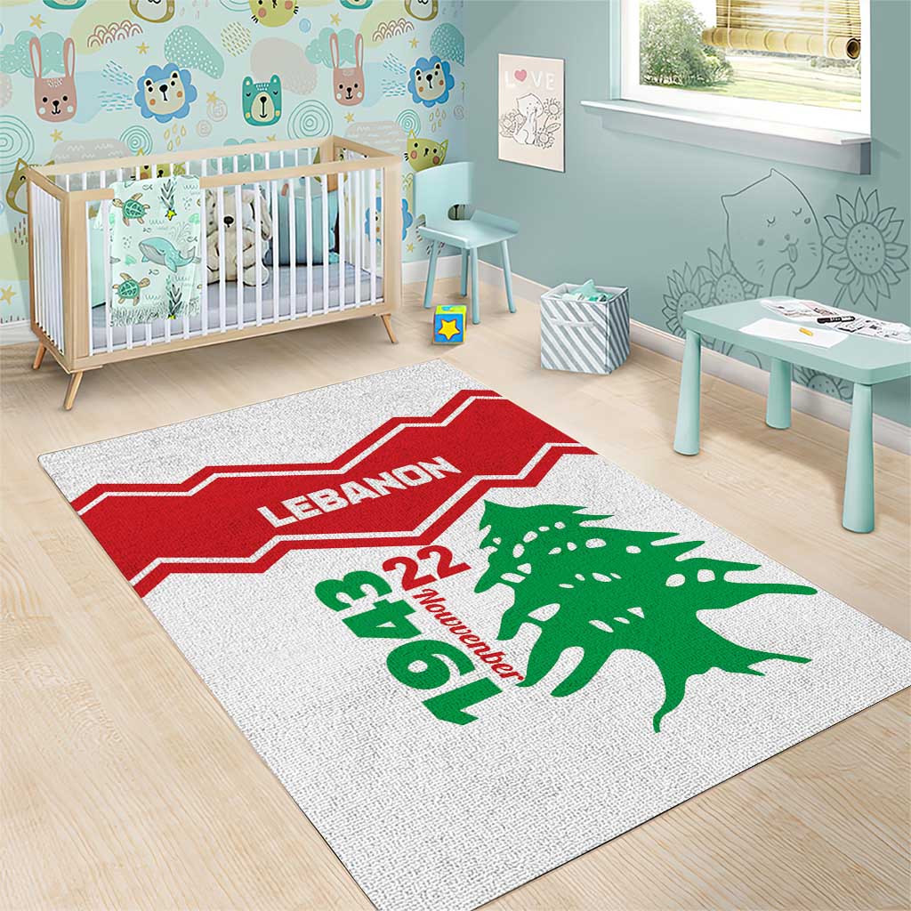 Lebanon Independence Day Area Rug Cedrus libani - Wonder Print Shop