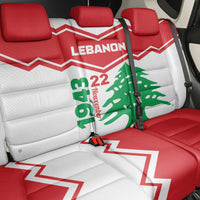 Lebanon Independence Day Back Car Seat Cover Cedrus libani - Wonder Print Shop