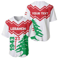 Personalized Lebanon Independence Day Baseball Jersey Cedrus libani - Wonder Print Shop
