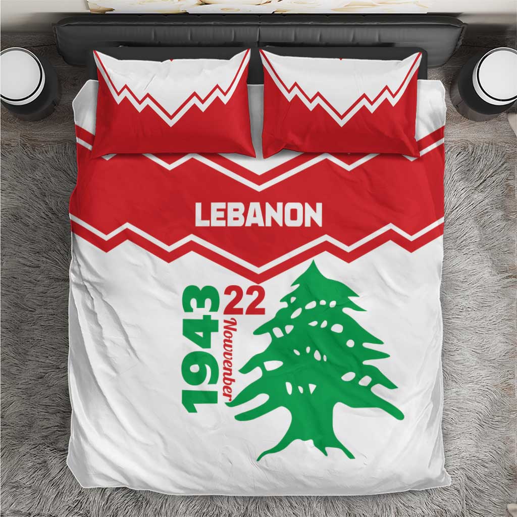 Lebanon Independence Day Bedding Set Cedrus libani - Wonder Print Shop