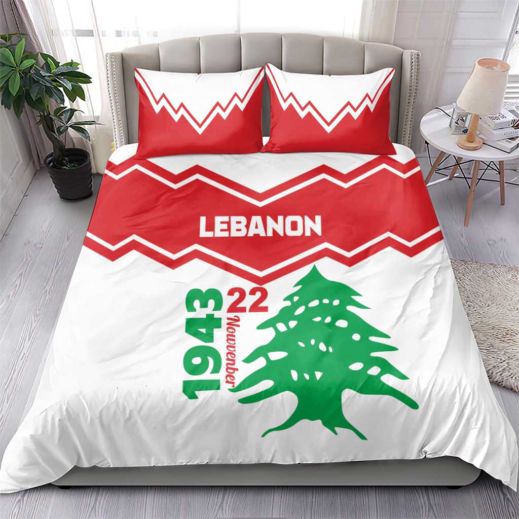 Lebanon Independence Day Bedding Set Cedrus libani - Wonder Print Shop