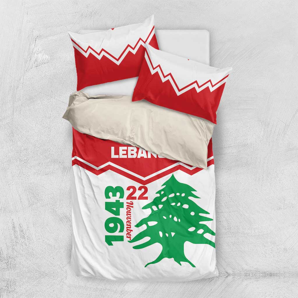 Lebanon Independence Day Bedding Set Cedrus libani - Wonder Print Shop