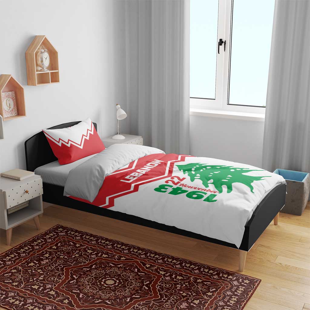 Lebanon Independence Day Bedding Set Cedrus libani - Wonder Print Shop