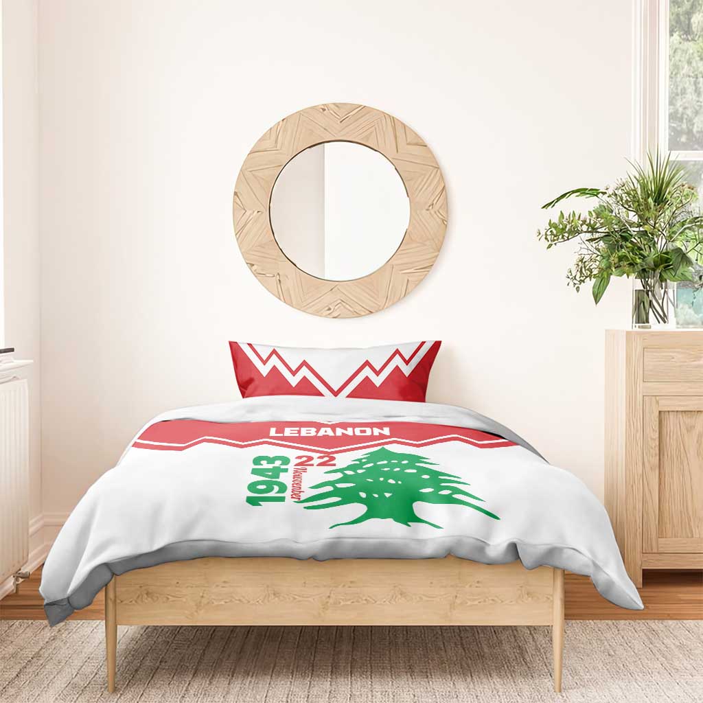 Lebanon Independence Day Bedding Set Cedrus libani - Wonder Print Shop