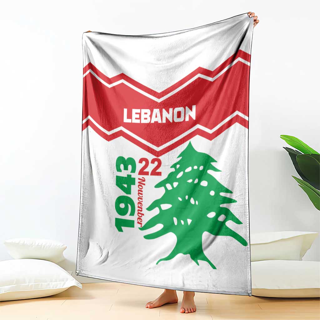 Lebanon Independence Day Blanket Cedrus libani