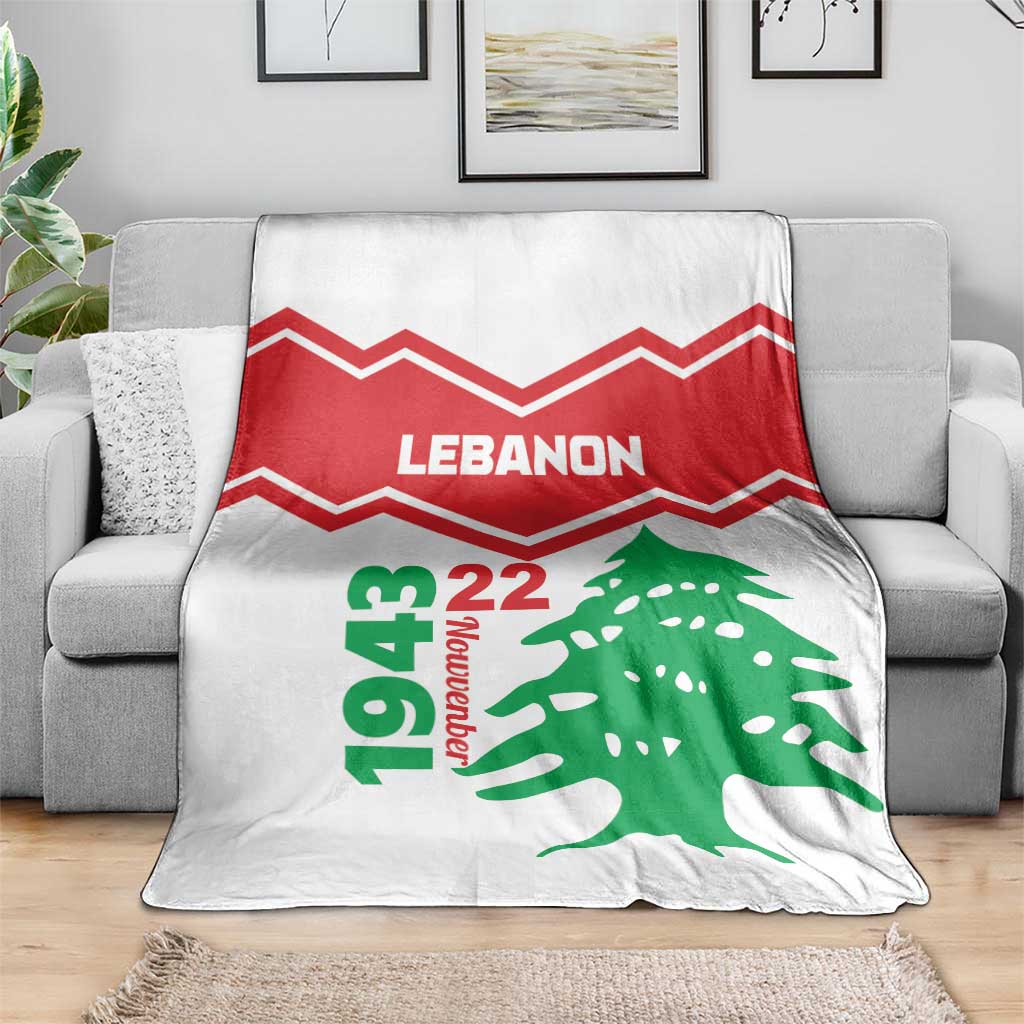 Lebanon Independence Day Blanket Cedrus libani