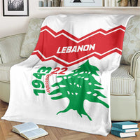 Lebanon Independence Day Blanket Cedrus libani