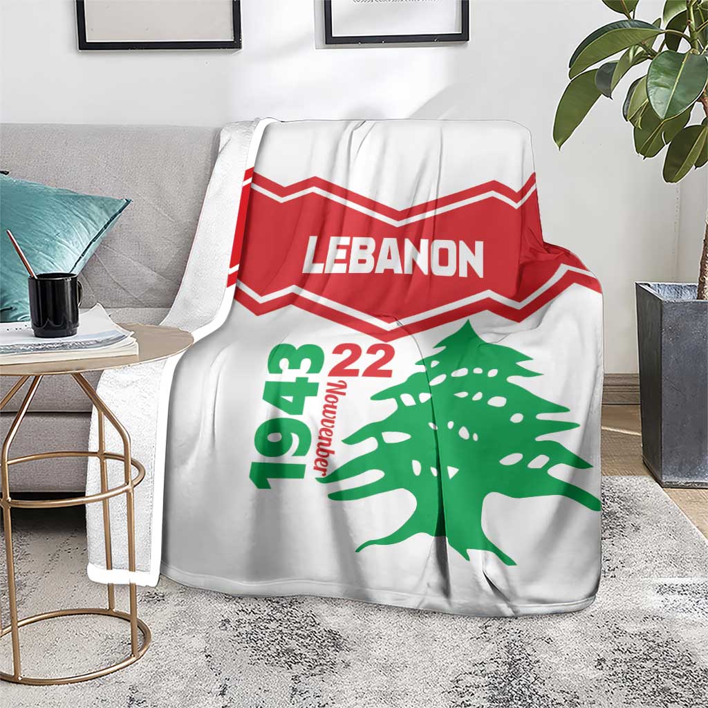 Lebanon Independence Day Blanket Cedrus libani