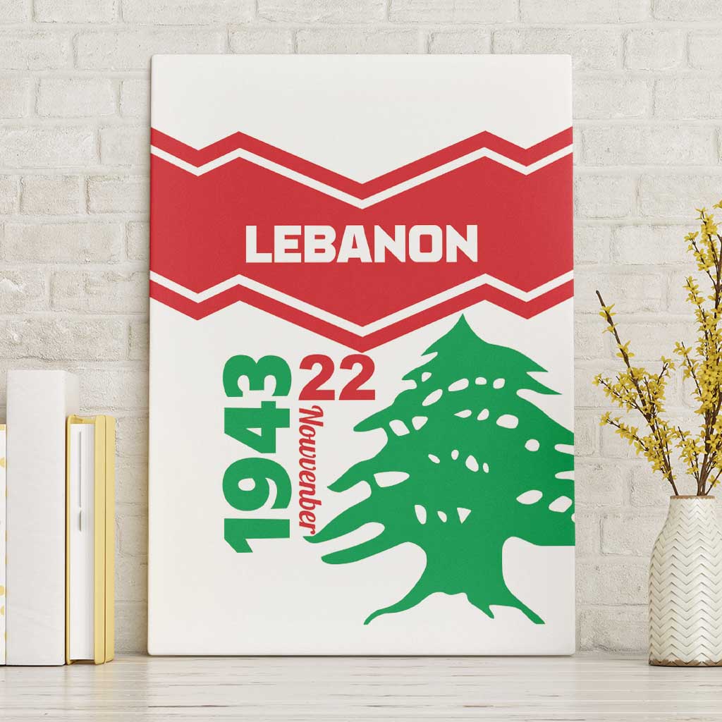 Lebanon Independence Day Canvas Wall Art Cedrus libani - Wonder Print Shop